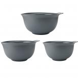 Набір мисок для змішування KitchenAid Coreline, 3 шт, 2,4/3,3/4,3 л, сірий (KQG175OSCGG)