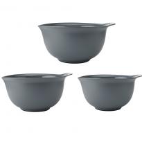Набір мисок для змішування KitchenAid Coreline, 3 шт, 2,4/3,3/4,3 л, сірий (KQG175OSCGG)