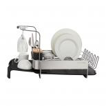 KitchenAid Expandable Dish Drying Rack, Charcoal Grey, Boxed